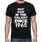 Best Dad 1965 Best Dad Mens T Shirt Black Birthday Gift 00112 - Black / Xs - Casual