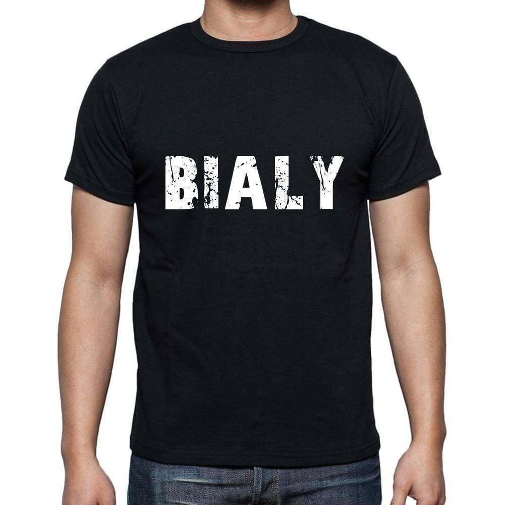bialy <span>Men's</span> <span>Short Sleeve</span> <span>Round Neck</span> T-shirt , 5 letters Black , word 00006 - ULTRABASIC