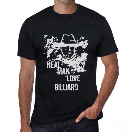 Billiard Real Men Love Billiard Mens T Shirt Black Birthday Gift 00538 - Black / Xs - Casual