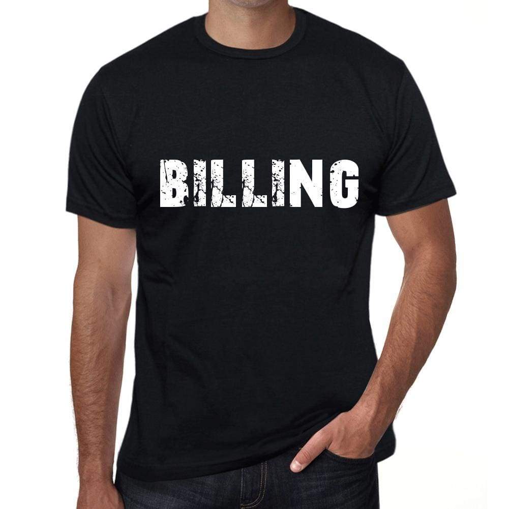 Billing Mens Vintage T Shirt Black Birthday Gift 00555 - Black / Xs - Casual