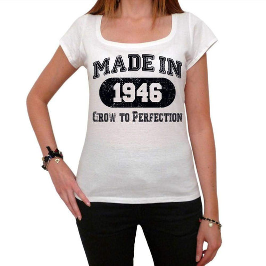 Birthday Gift Made 1946 T-Shirt Gift T Shirt Womens Tee - White / Xs - T-Shirt