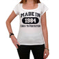 Birthday Gift Made 1984 T-Shirt Gift T Shirt Womens Tee - White / Xs - T-Shirt