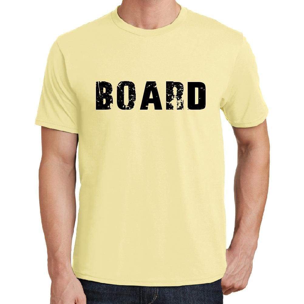 Board Mens Short Sleeve Round Neck T-Shirt 00043 - Yellow / S - Casual