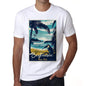 Bogliasco Pura Vida Beach Name White Mens Short Sleeve Round Neck T-Shirt 00292 - White / S - Casual