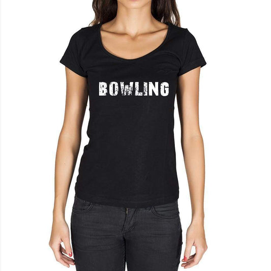 Bowling T-Shirt For Women T Shirt Gift Black - T-Shirt