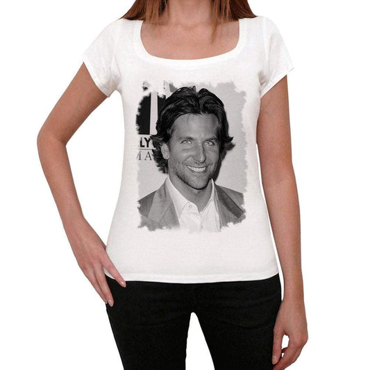 Bradley Cooper Womens T-Shirt White Birthday Gift 00514 - White / Xs - Casual