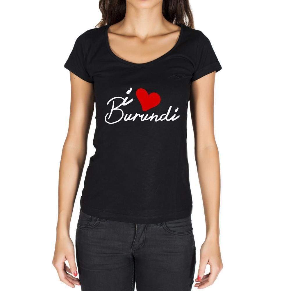 Burundi Womens Short Sleeve Round Neck T-Shirt - Casual