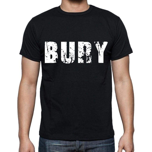 Bury Mens Short Sleeve Round Neck T-Shirt Black T-Shirt En