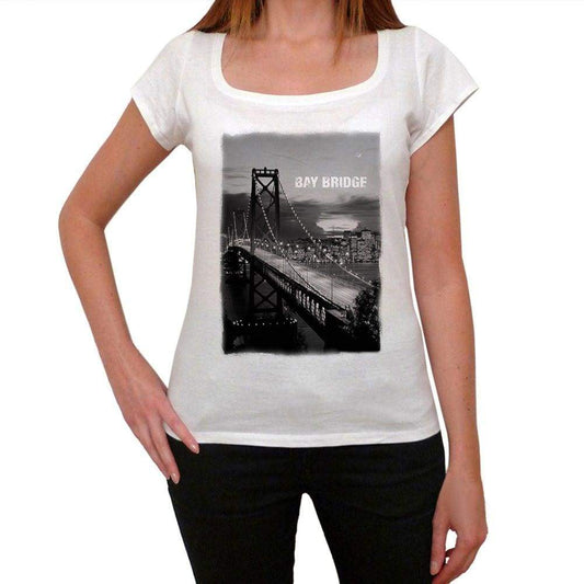 California Bay Bridge Womens Short Sleeve Round Neck T-Shirt 00111