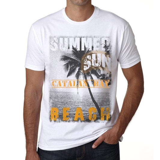 Catalan Bay Mens Short Sleeve Round Neck T-Shirt - Casual