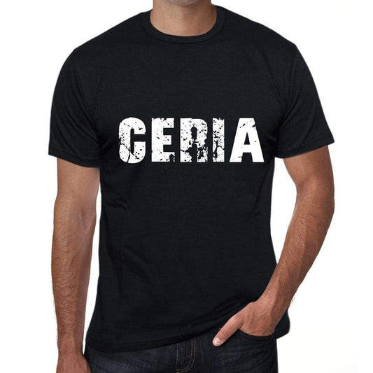 Ceria Mens Retro T Shirt Black Birthday Gift 00553 - Black / Xs - Casual