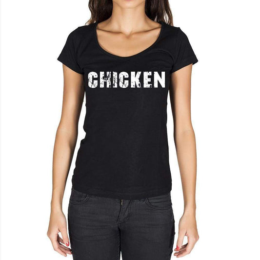Chicken Womens Short Sleeve Round Neck T-Shirt - Casual