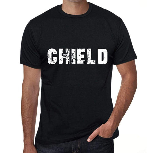 Chield Mens Vintage T Shirt Black Birthday Gift 00554 - Black / Xs - Casual
