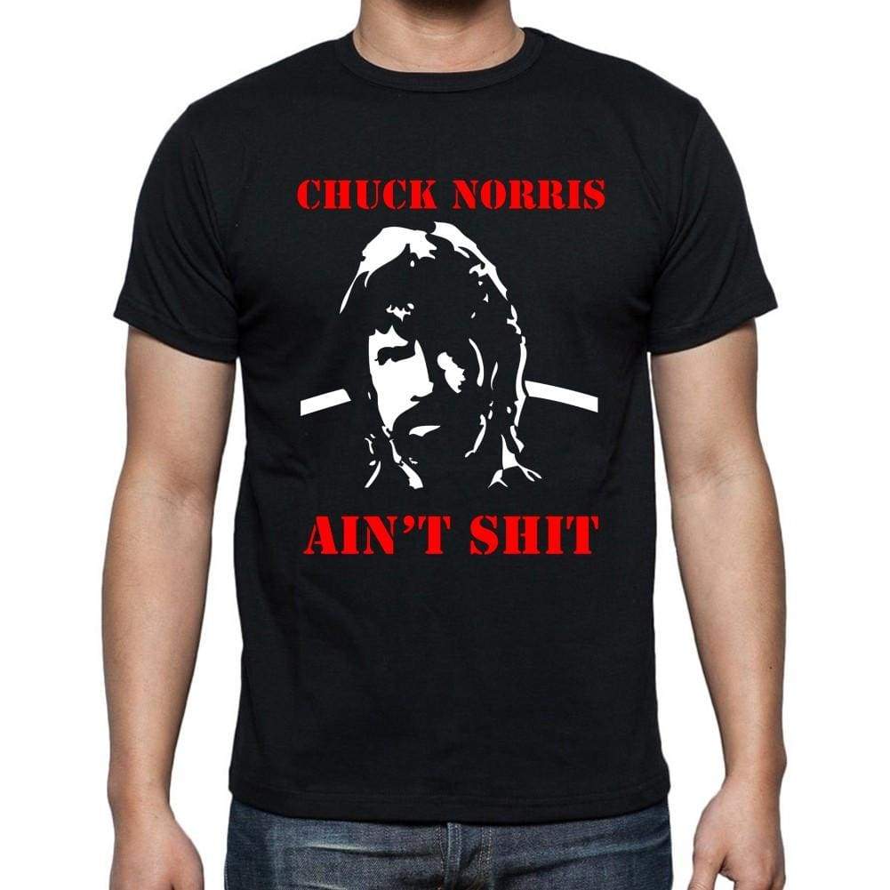 Chuck Norris Aint Black Mens Black T-Shirt 100% Cotton 00248