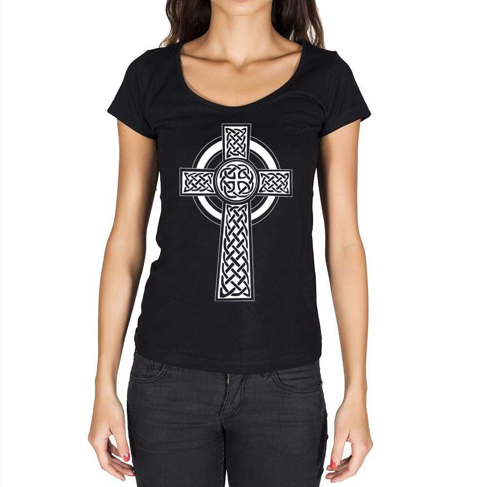 Circle Tribal Tattoo Black Gift Tshirt Black Womens T-Shirt 00165