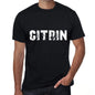 Citrin Mens Vintage T Shirt Black Birthday Gift 00554 - Black / Xs - Casual