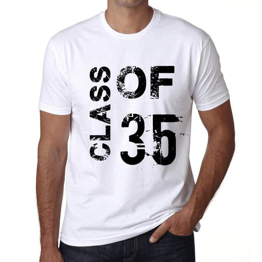 Class Of 35 Mens T-Shirt White Birthday Gift 00437 - White / Xs - Casual