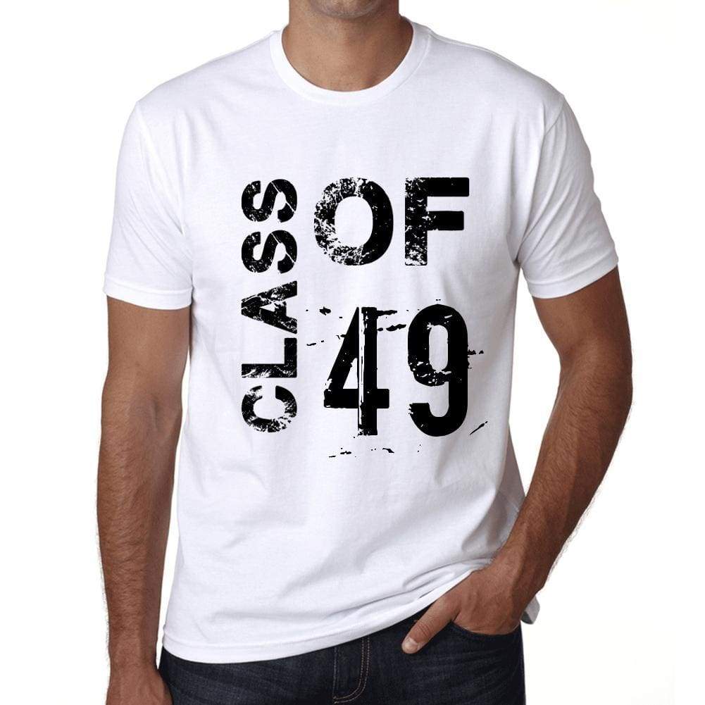 Class Of 49 Mens T-Shirt White Birthday Gift 00437 - White / Xs - Casual