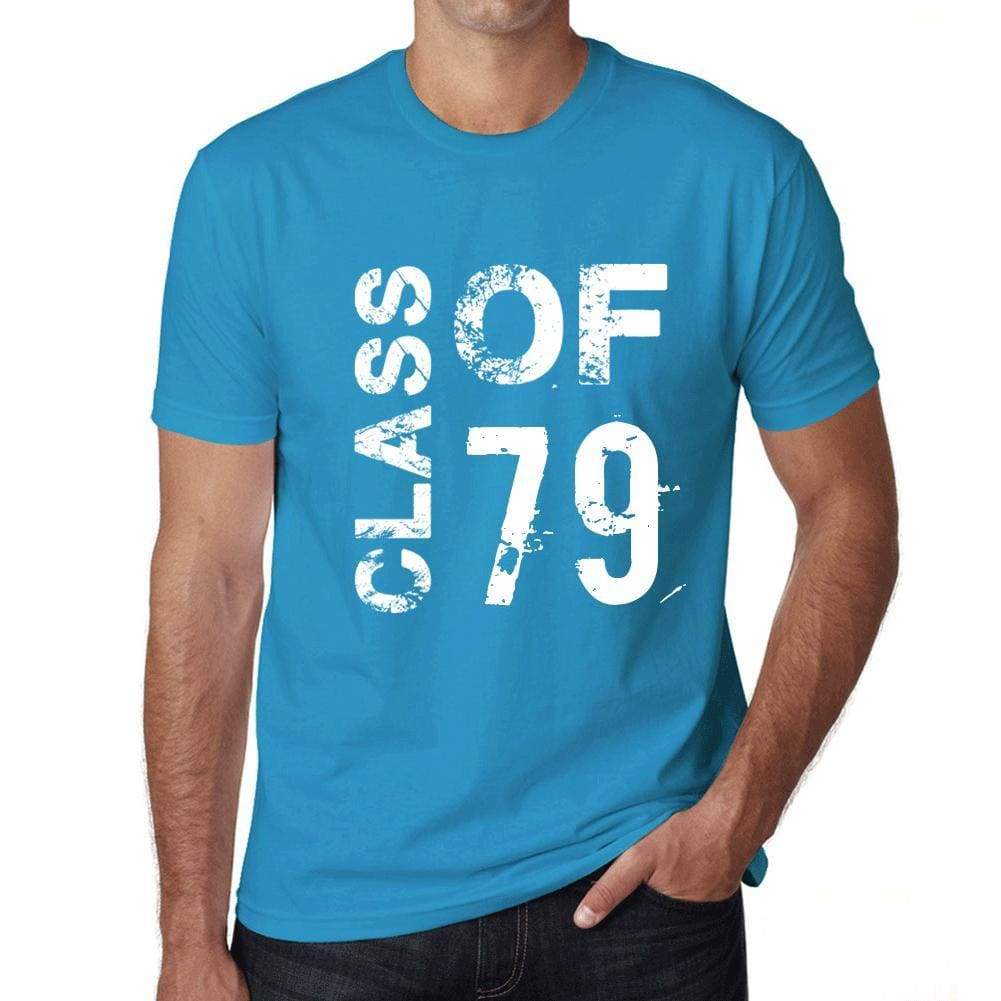 Class Of 79 Grunge Mens T-Shirt Blue Birthday Gift 00483 - Blue / Xs - Casual