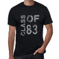 Class Of 83 Mens T-Shirt Black Birthday Gift 00481 - Black / Xs - Casual