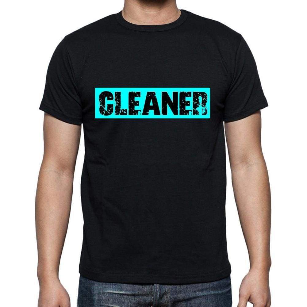 Cleaner T Shirt Mens T-Shirt Occupation S Size Black Cotton - T-Shirt