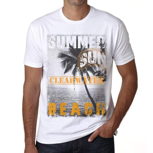 Clearwater Mens Short Sleeve Round Neck T-Shirt - Casual