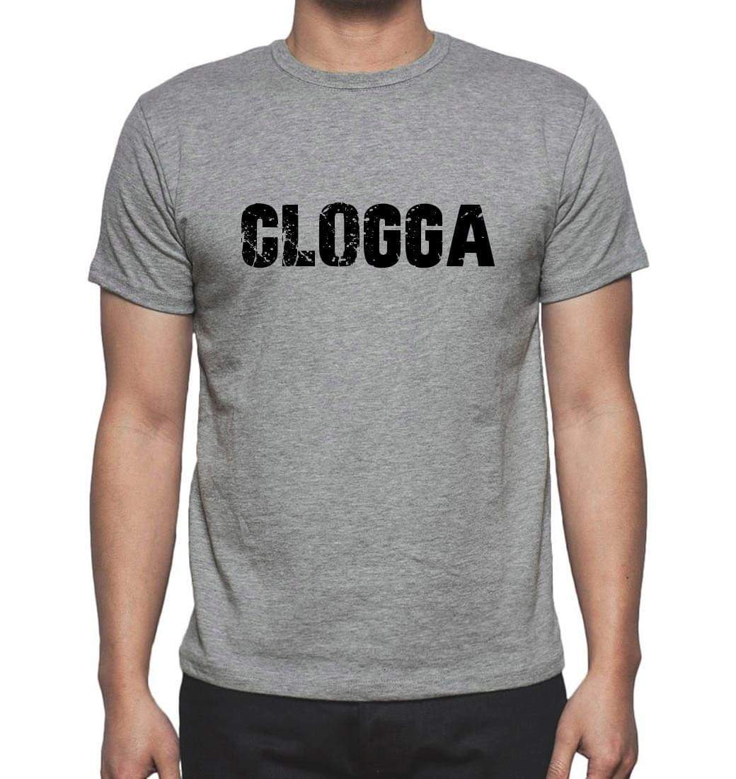 Clogga Grey Mens Short Sleeve Round Neck T-Shirt 00018 - Grey / S - Casual