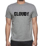 Cloudy Grey Mens Short Sleeve Round Neck T-Shirt 00018 - Grey / S - Casual
