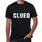 Clued Mens Retro T Shirt Black Birthday Gift 00553 - Black / Xs - Casual