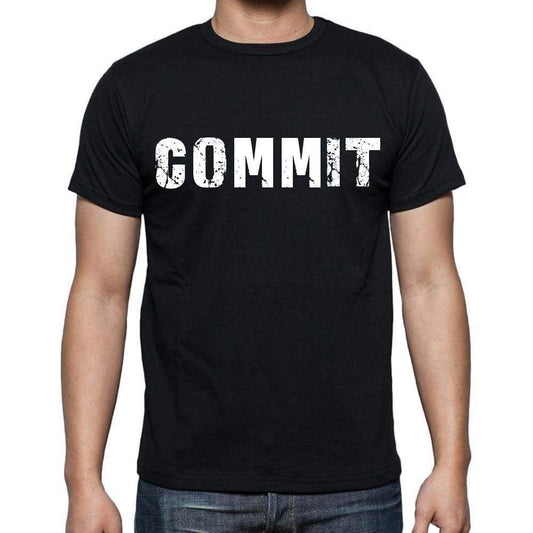 Commit Mens Short Sleeve Round Neck T-Shirt Black T-Shirt En