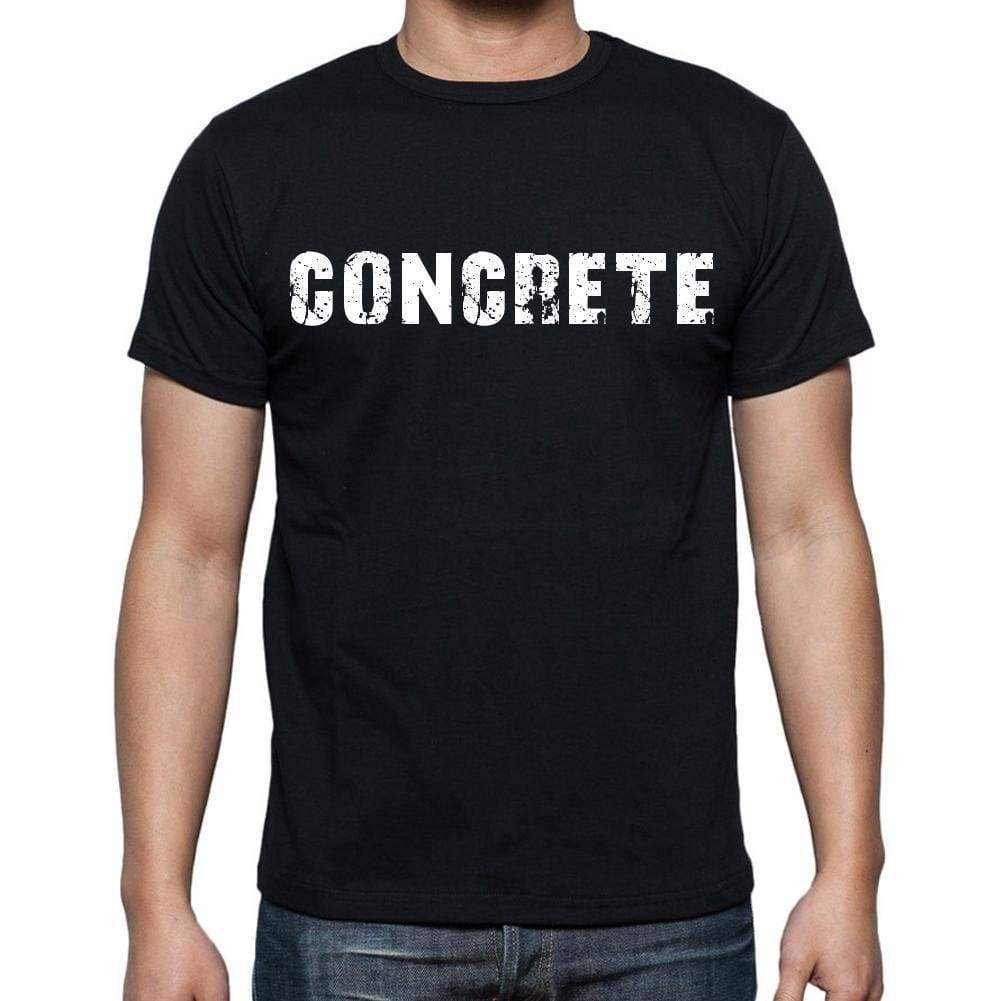 Concrete White Letters Mens Short Sleeve Round Neck T-Shirt 00007