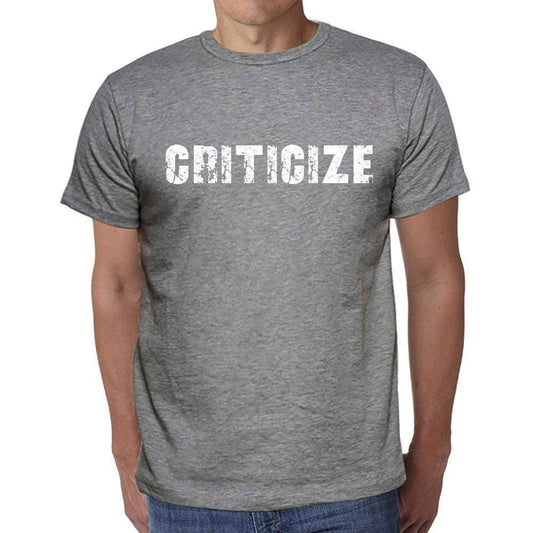Criticize Mens Short Sleeve Round Neck T-Shirt 00035 - Casual