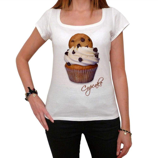 Cupcake Cookie Chocolate Womens Short Sleeve Scoop Neck Tee 00152