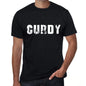 Curdy Mens Retro T Shirt Black Birthday Gift 00553 - Black / Xs - Casual