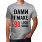Damn I Make 98 Look Good Mens T-Shirt Grey 98 Birthday Gift 00411 - Grey / S - Casual