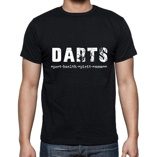 Darts Sport-Health-Spirit-Success Mens Short Sleeve Round Neck T-Shirt 00079 - Casual