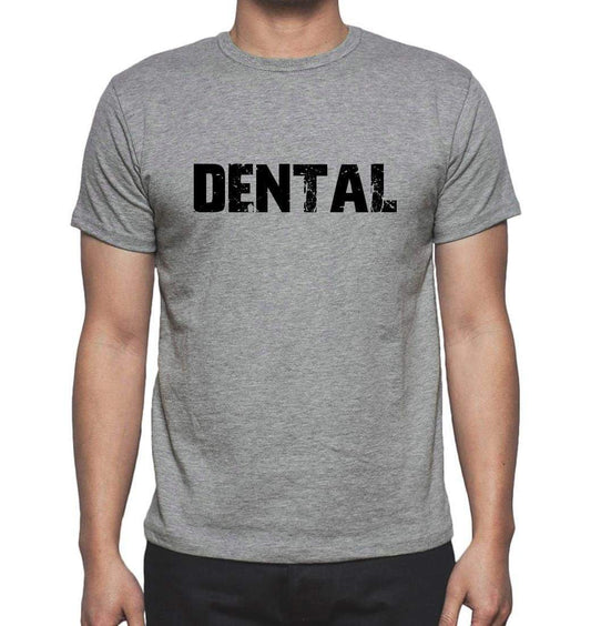 Dental Grey Mens Short Sleeve Round Neck T-Shirt 00018 - Grey / S - Casual