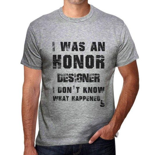 Designer What Happened Grey Mens Short Sleeve Round Neck T-Shirt Gift T-Shirt 00319 - Grey / S - Casual