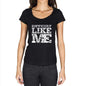 Difficult Like Me Black Womens Short Sleeve Round Neck T-Shirt 00054 - Black / Xs - Casual
