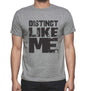 Distinct Like Me Grey Mens Short Sleeve Round Neck T-Shirt 00066 - Grey / S - Casual