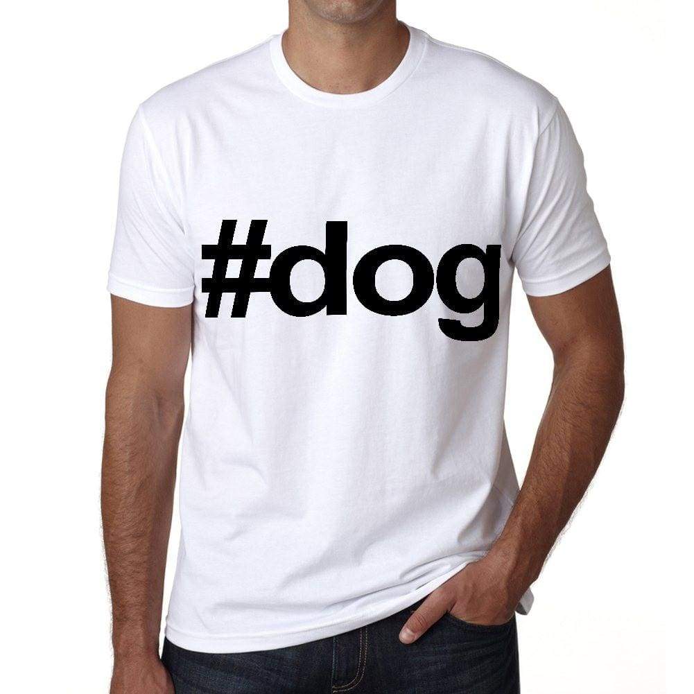 Dog Hashtag Mens Short Sleeve Round Neck T-Shirt 00076