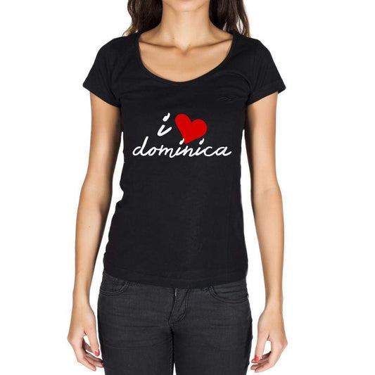 Dominica Womens Short Sleeve Round Neck T-Shirt - Casual