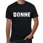 Donne Mens Retro T Shirt Black Birthday Gift 00553 - Black / Xs - Casual