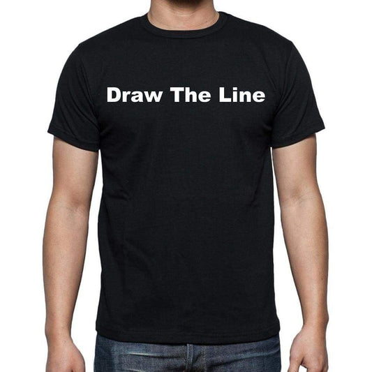 Draw The Line Mens Short Sleeve Round Neck T-Shirt - Casual
