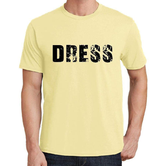 Dress Mens Short Sleeve Round Neck T-Shirt 00043 - Yellow / S - Casual