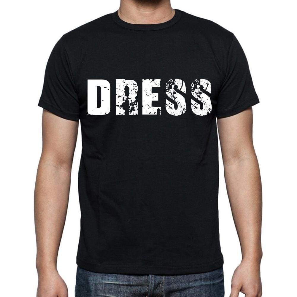 Dress Mens Short Sleeve Round Neck T-Shirt Black T-Shirt En