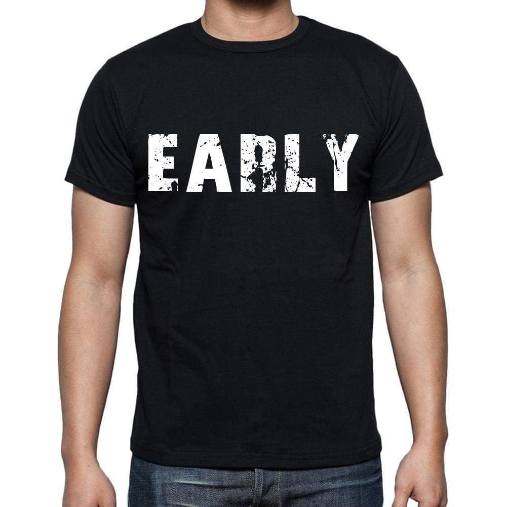 Early Mens Short Sleeve Round Neck T-Shirt Black T-Shirt En