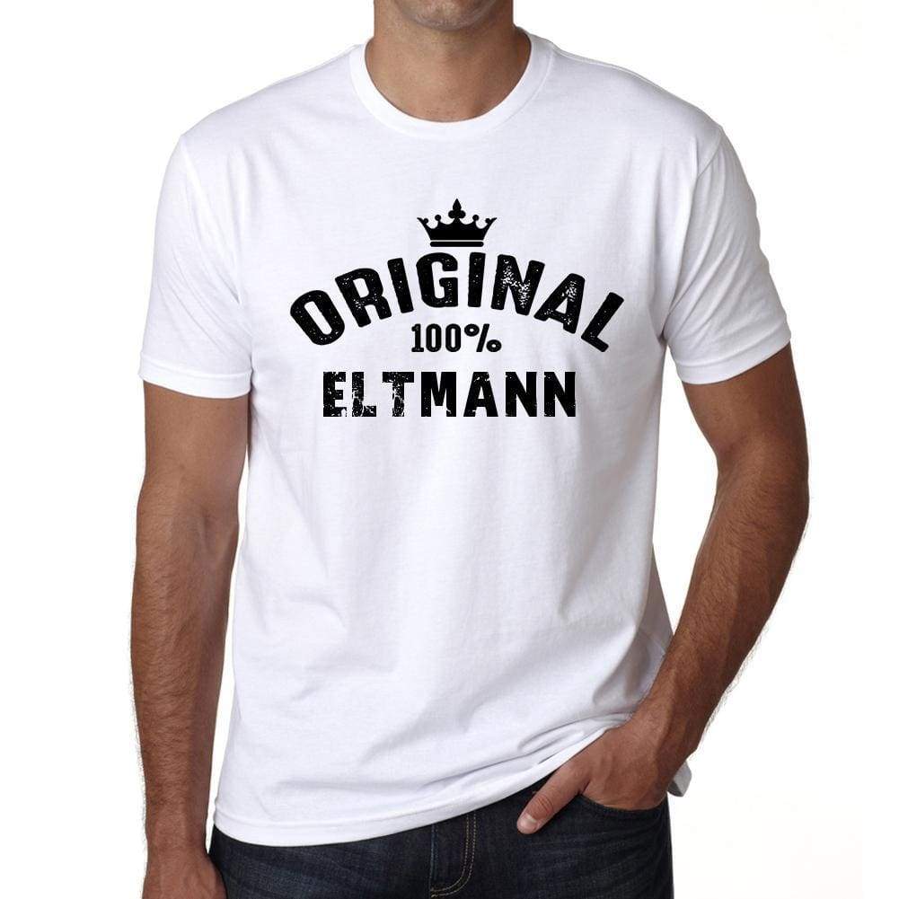 Eltmann 100% German City White Mens Short Sleeve Round Neck T-Shirt 00001 - Casual