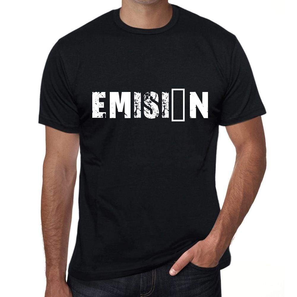 Emisión Mens T Shirt Black Birthday Gift 00550 - Black / Xs - Casual