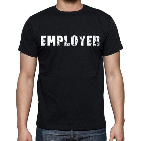 Employer Mens Short Sleeve Round Neck T-Shirt Black T-Shirt En